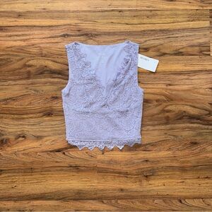 NWT Purple Lace Tank Top